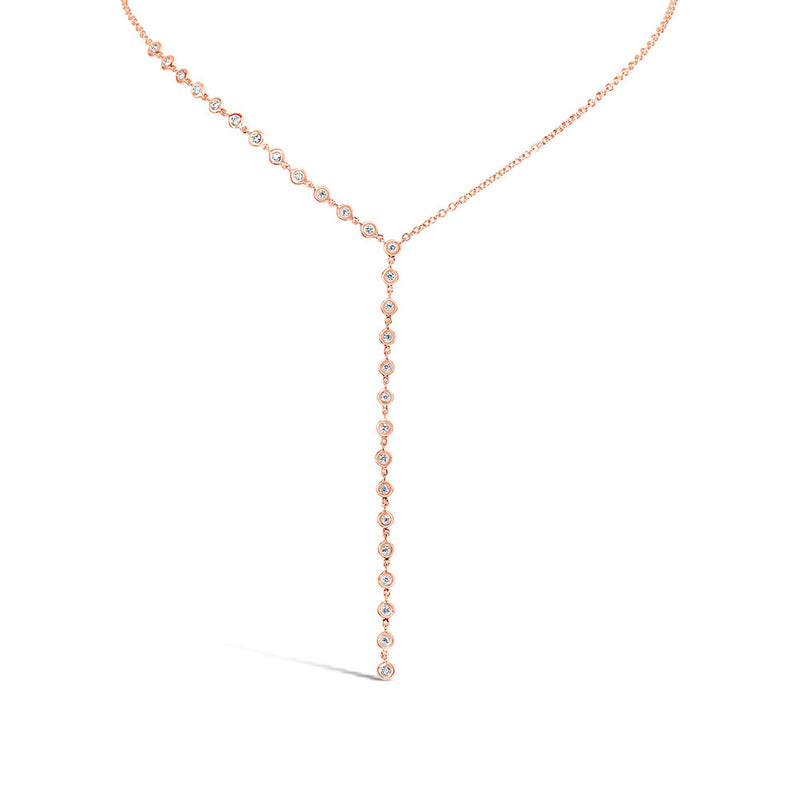 Half Bezel Diamond Necklace