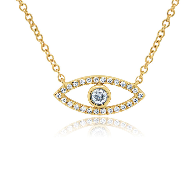 Diamond Evil Eye Pendant