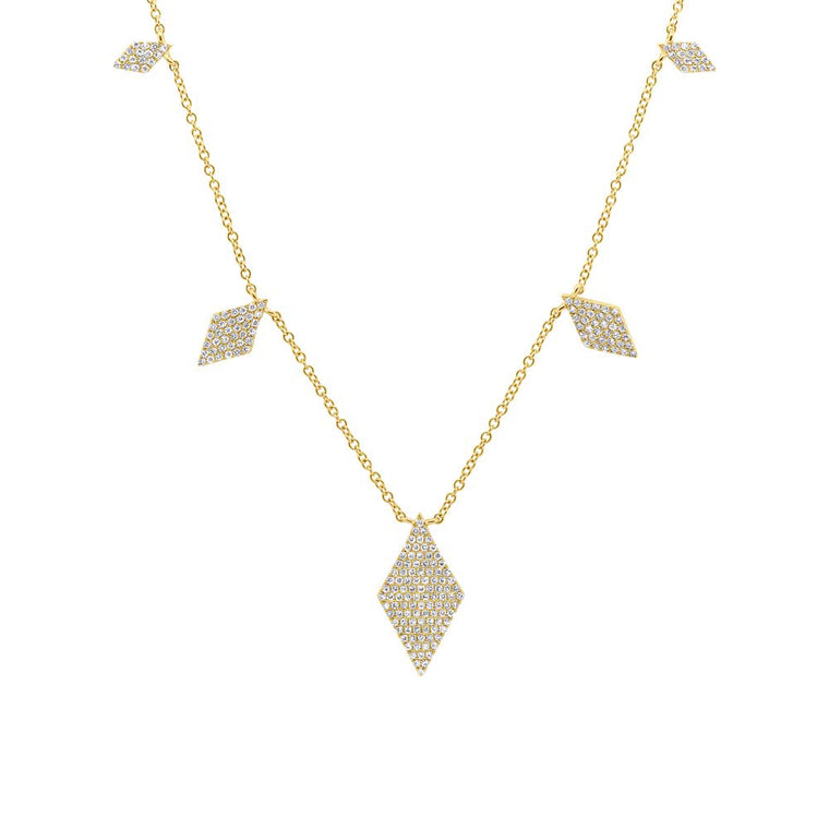 Pavé Diamond Shaped Necklace