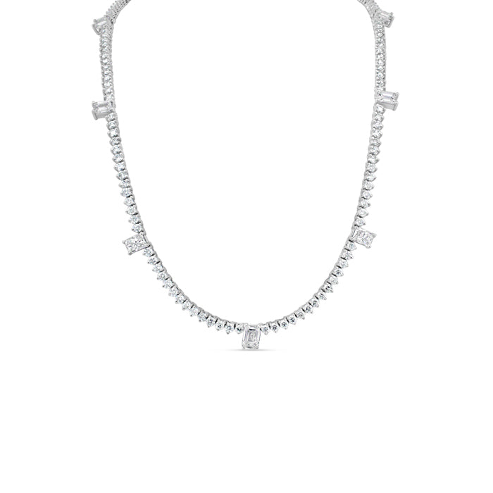 7 Emerald Tennis Necklace