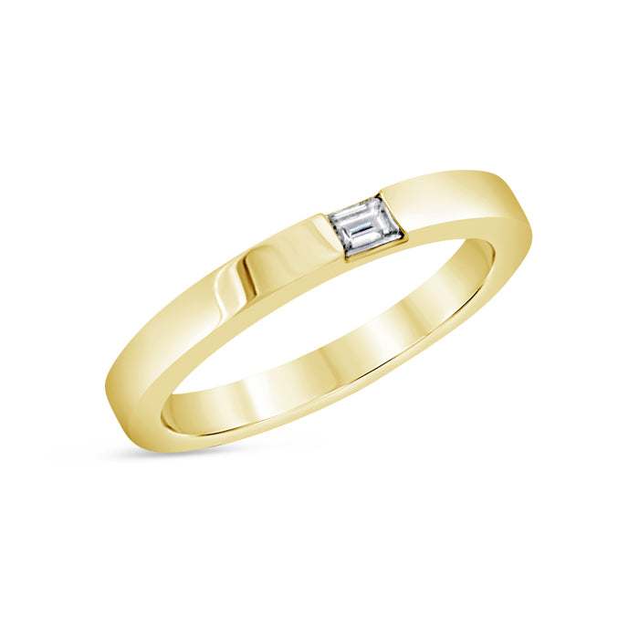 Single Baguette Diamond Ring