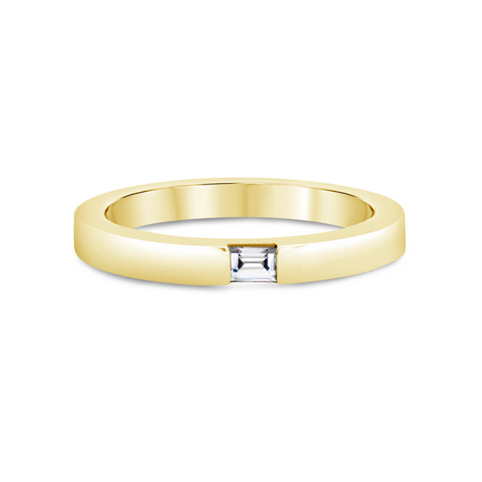 Single Baguette Diamond Ring