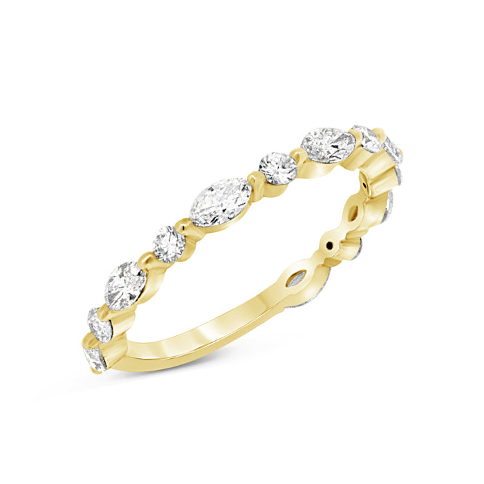 Marquise and Round Diamond Ring