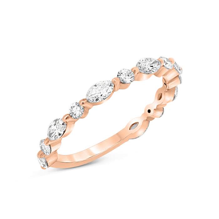 Marquise and Round Diamond Ring