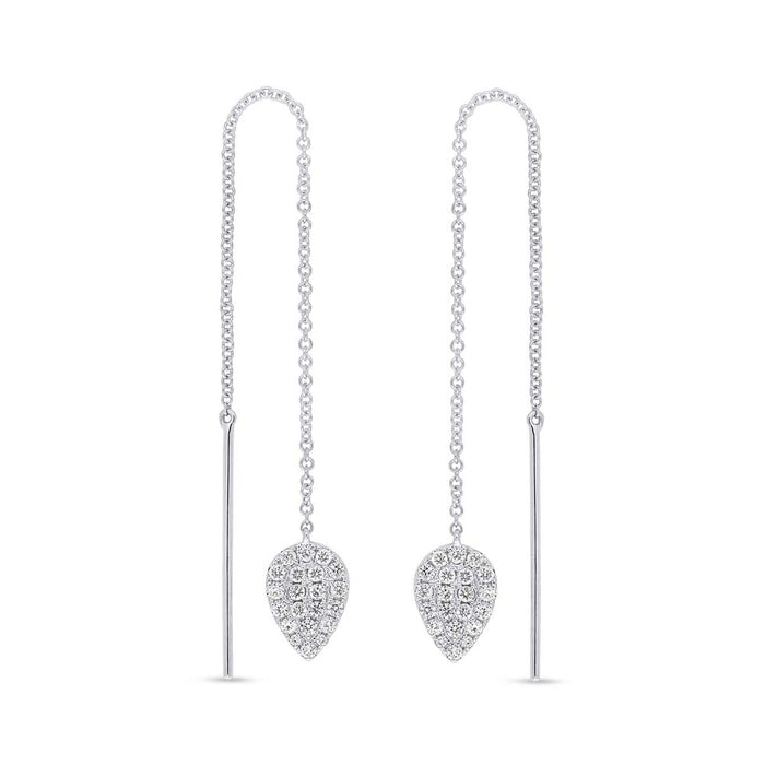 Pavé Pear Shape Ear Threader