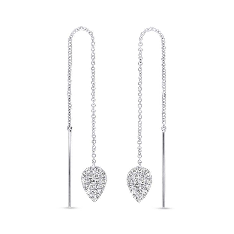 Pavé Pear Shape Ear Threader