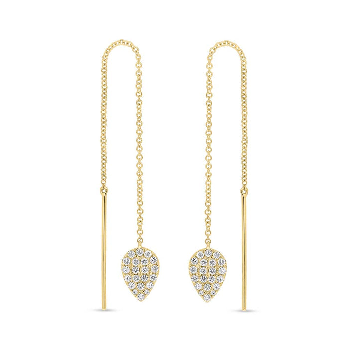 Pavé Pear Shape Ear Threader