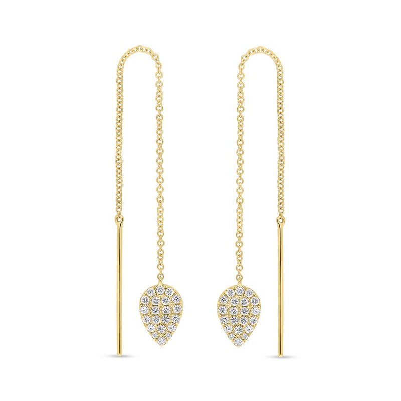 Pavé Pear Shape Ear Threader