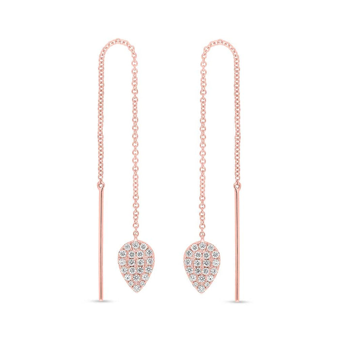 Pavé Pear Shape Ear Threader