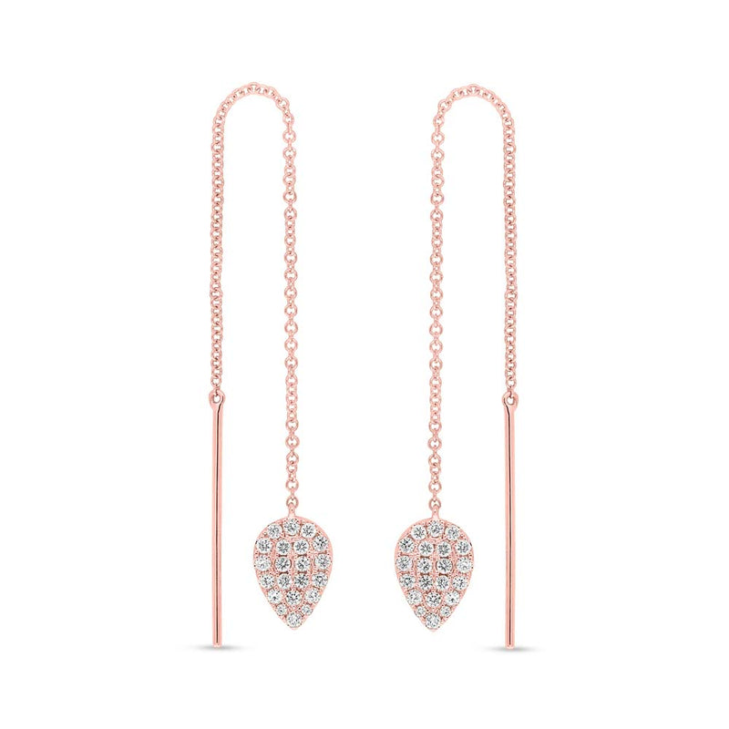 Pavé Pear Shape Ear Threader