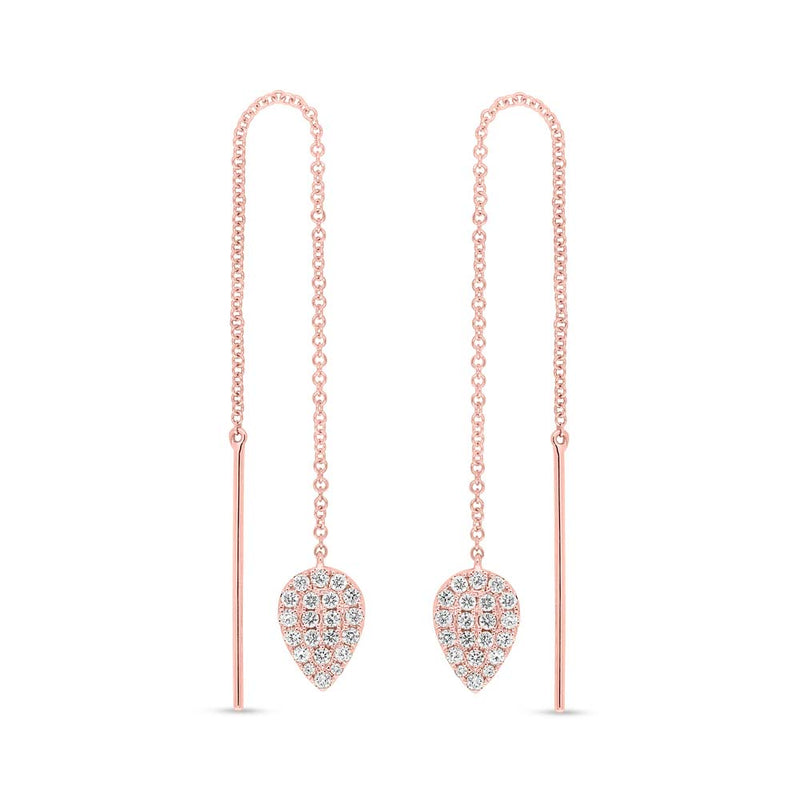 Pavé Pear Shape Ear Threader