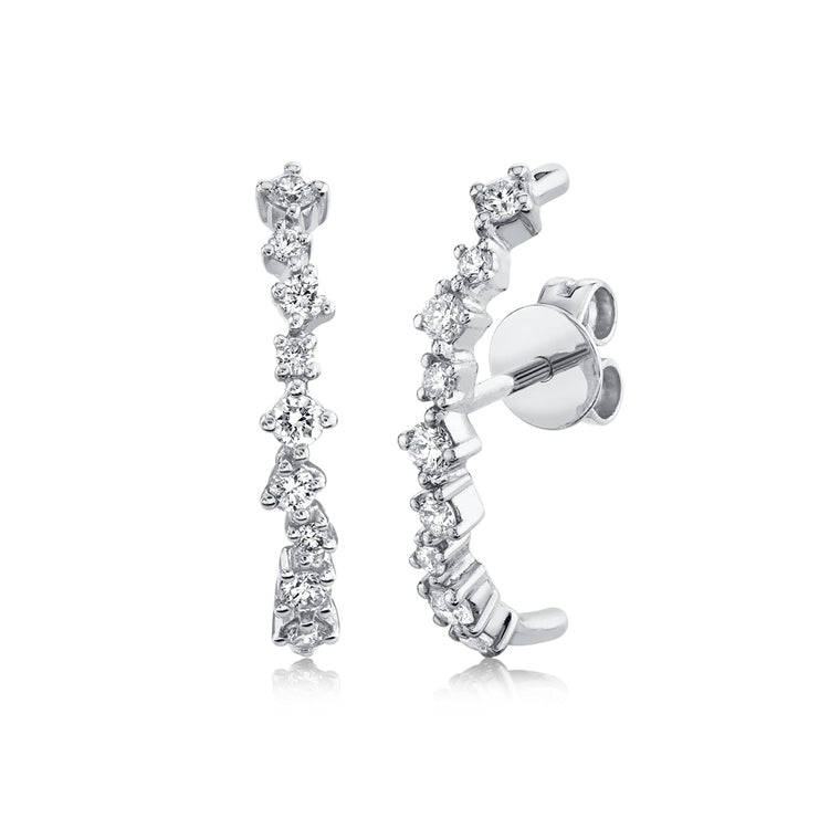 Diamond Lobe Cuff Earring