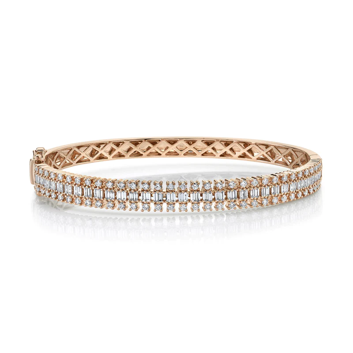 Baguette & Round Bangle