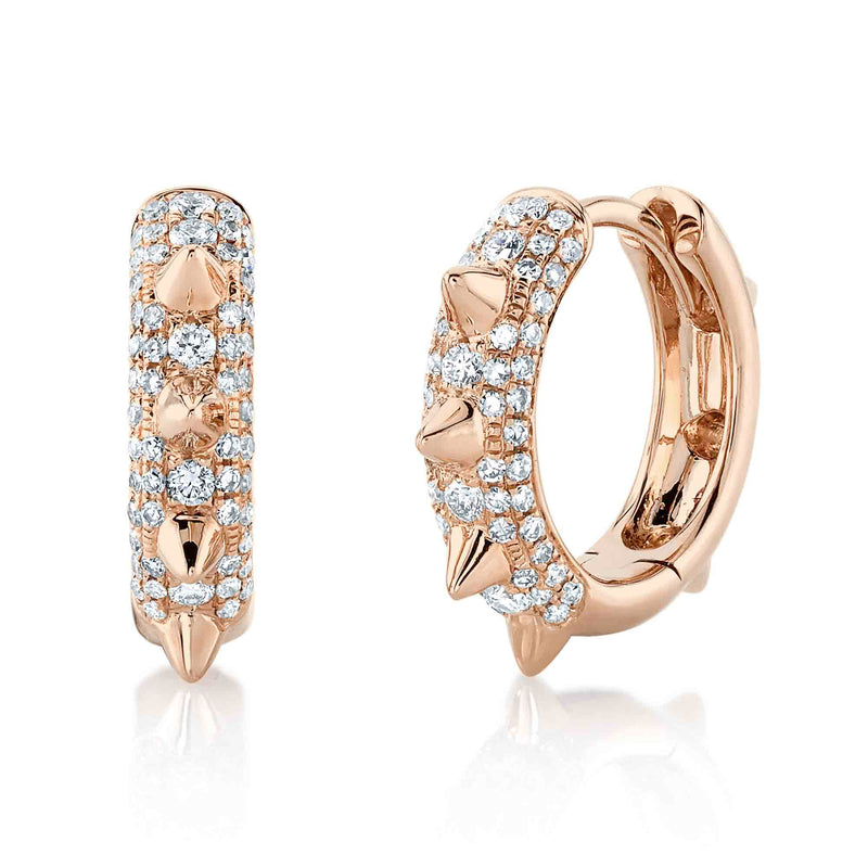 Diamond Spike Hoops