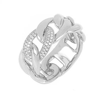 Diamond Cuban Link Ring