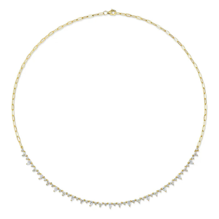 Pear Diamond Necklace