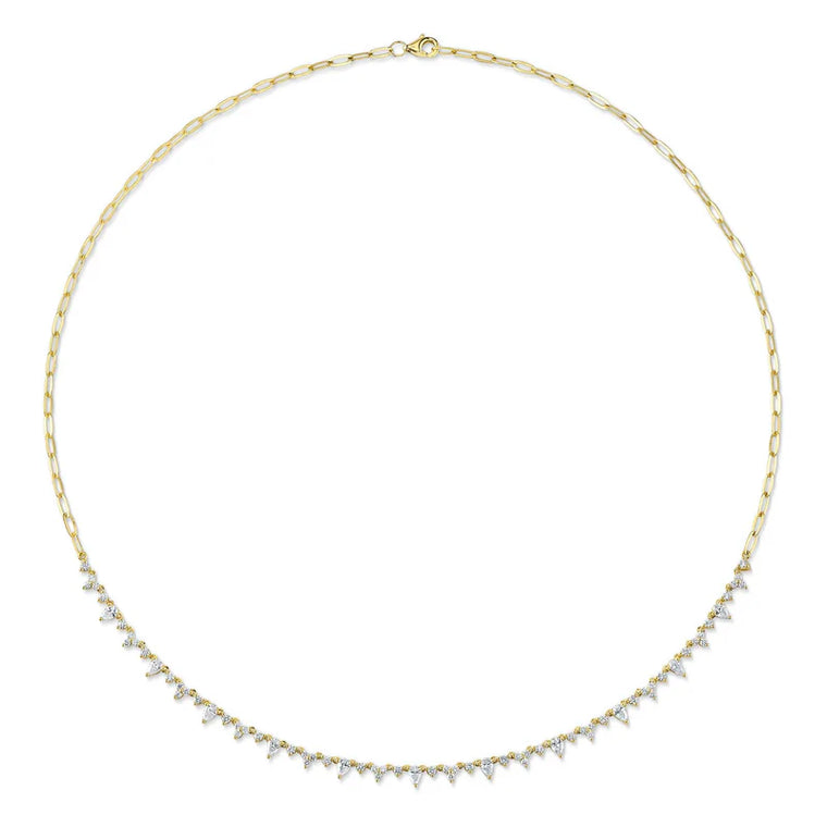 Pear Diamond Necklace