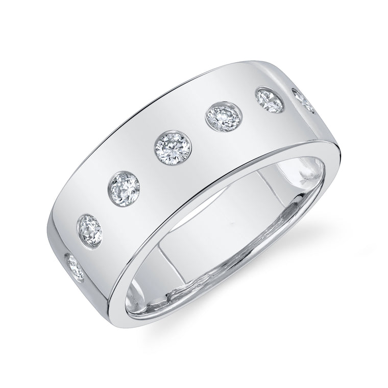 7 Bezel Diamond Ring