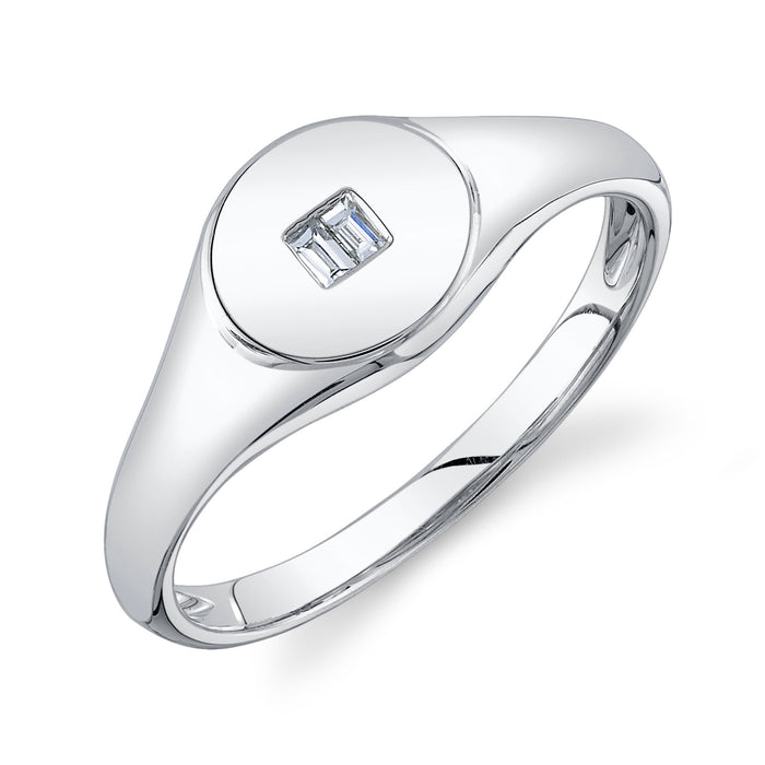 Baguette Signet Ring