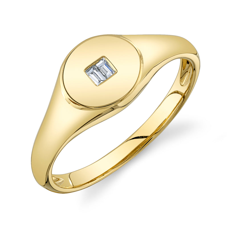 Baguette Signet Ring