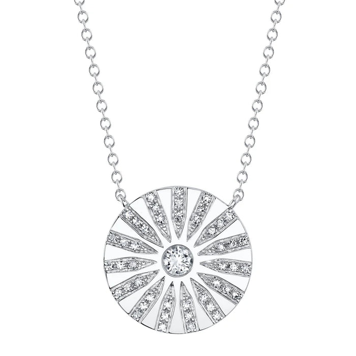 Sunburst Diamond Necklace
