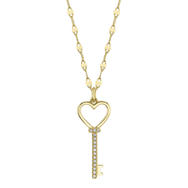 Heart & Key Pendant