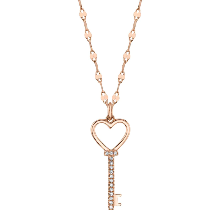 Heart & Key Pendant