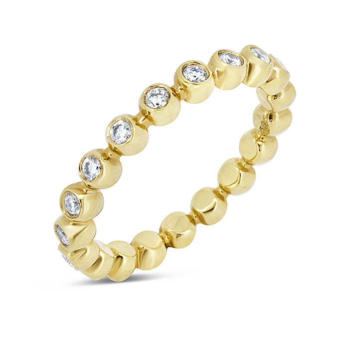 Single Bezel Set Diamond Ring
