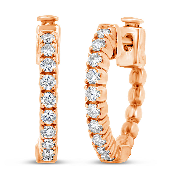 Diamond Hoop Earrings - Pasha Fine Jewelry