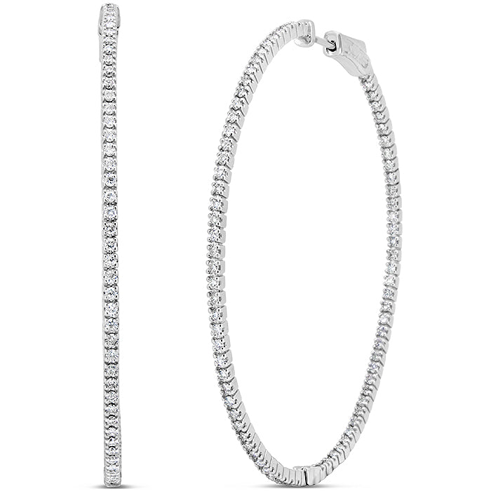 1.35ct Inside & Out Diamond Hoops