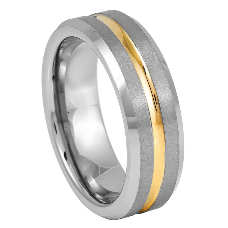 Two Tone Grooved - Pasha Fine Jewelry