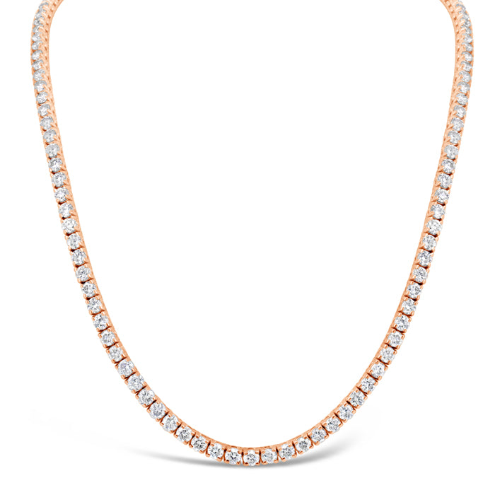 Thin Diamond Tennis Necklace - Pasha Fine Jewelry