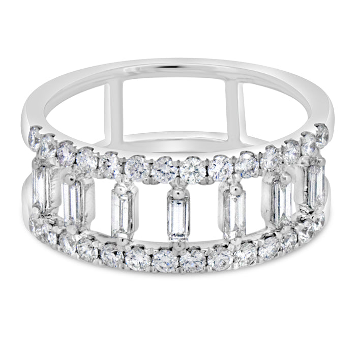 Open Rectangle Ring - Pasha Fine Jewelry