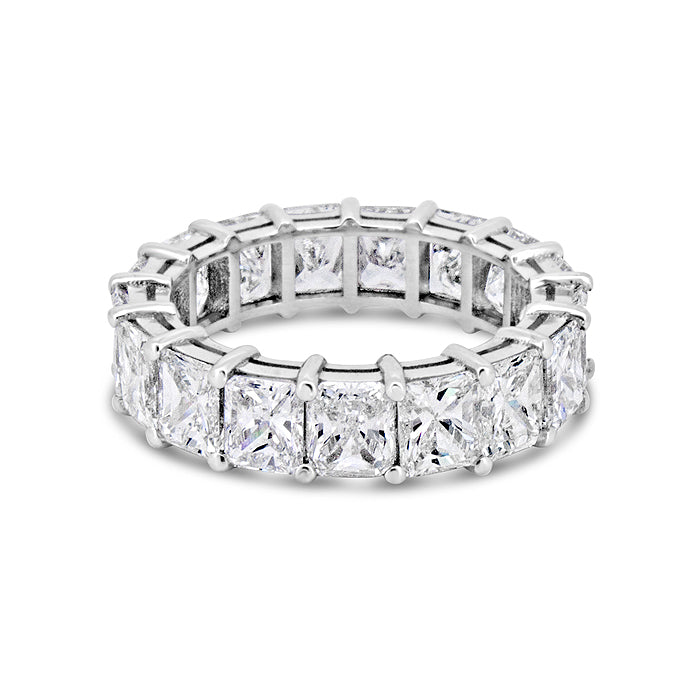 3.88ctw Asscher Cut Diamond Yin-Yang Eternity Band – Jewels by Grace