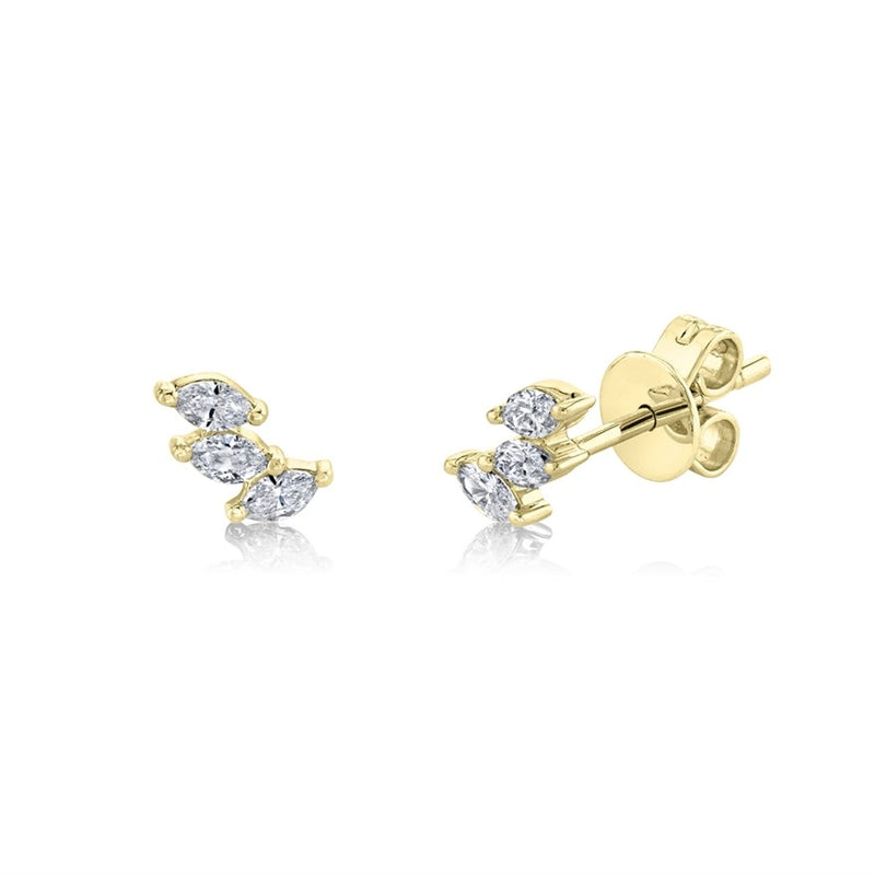 3 Marquise Studs - Pasha Fine Jewelry