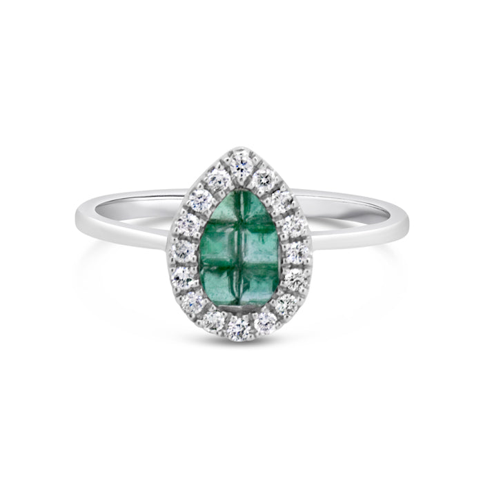 Pear Shaped Emerald Ring - Pasha Fine Jewelry