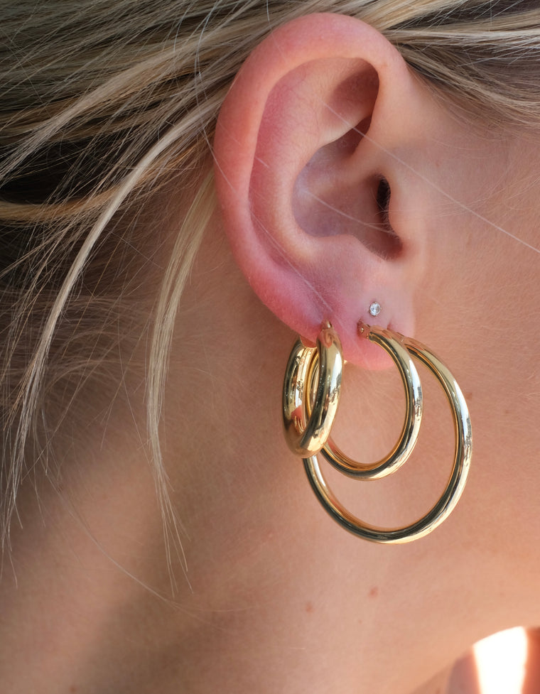 Large bold hoops - Pasha Fine Jewelry