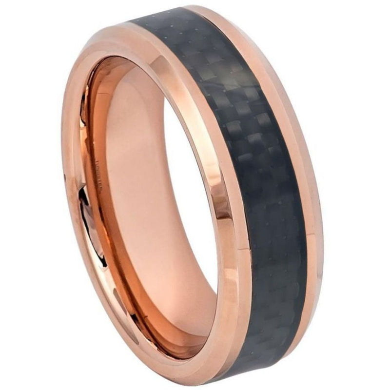 Rose with Carbon Fiber Inlay - Pasha Fine Jewelry