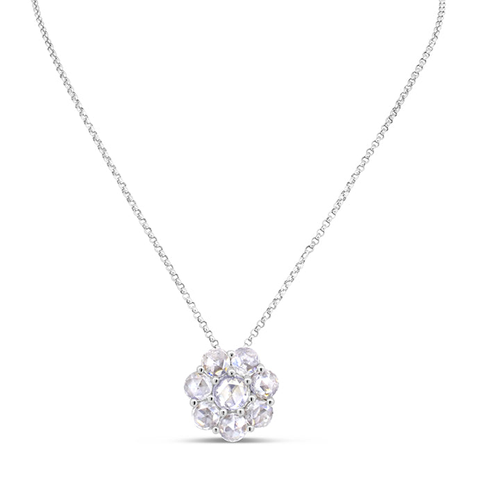 Flower Shaped Diamond Necklace - Pasha Fine Jewelry
