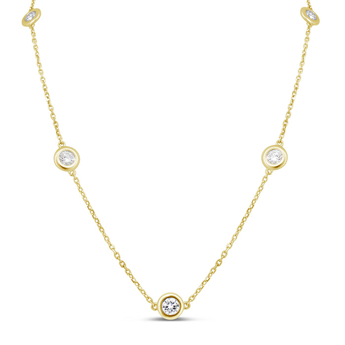 Bezel Set Necklace - Pasha Fine Jewelry
