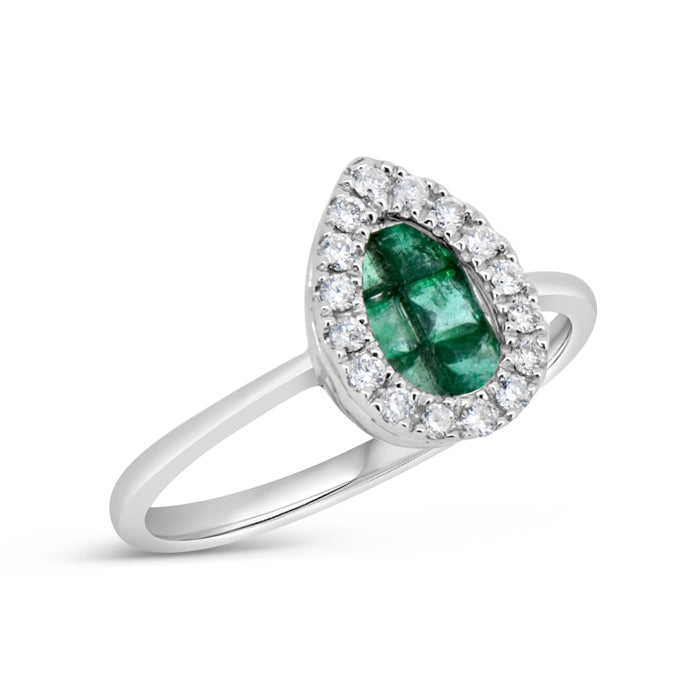 Pear Shaped Emerald Ring