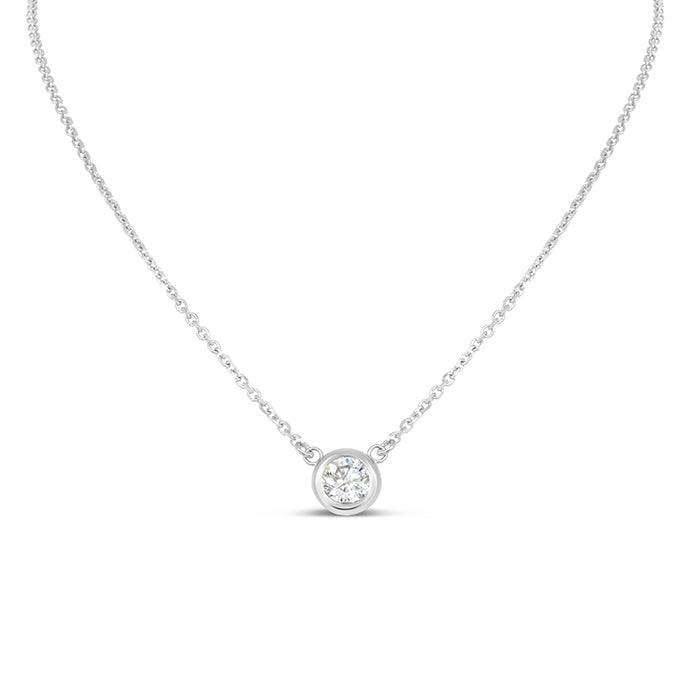 Diamond Circle Necklace - Pasha Fine Jewelry