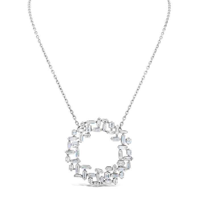 Circle Stardust Necklace - Pasha Fine Jewelry