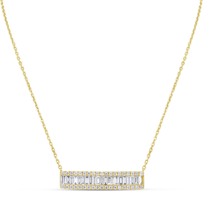Baguette Bar Necklace