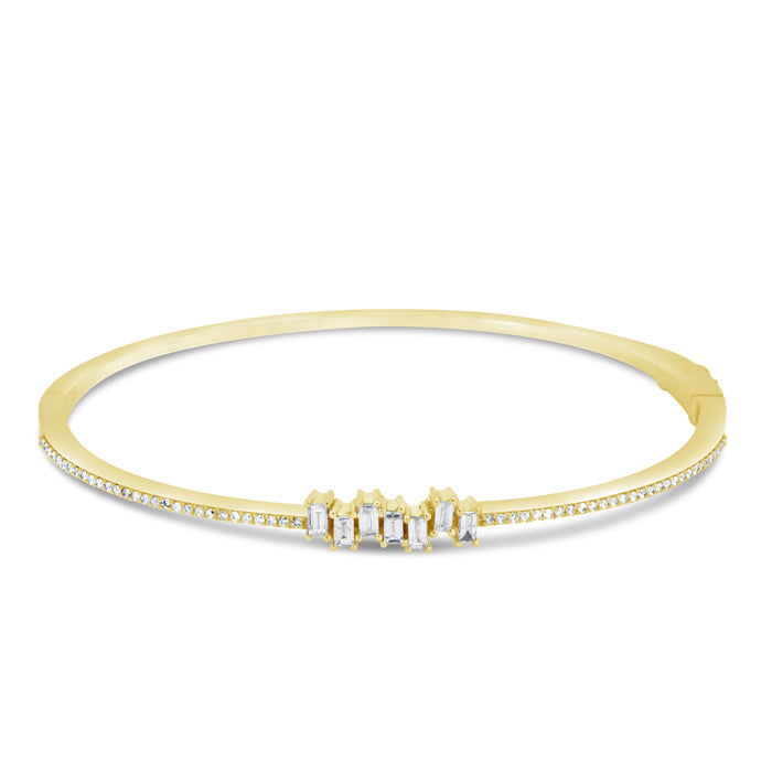 Jagged Diamond Bangle - Pasha Fine Jewelry
