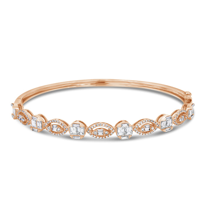 Eye Diamond Station Bangle - Pasha Fine Jewelry