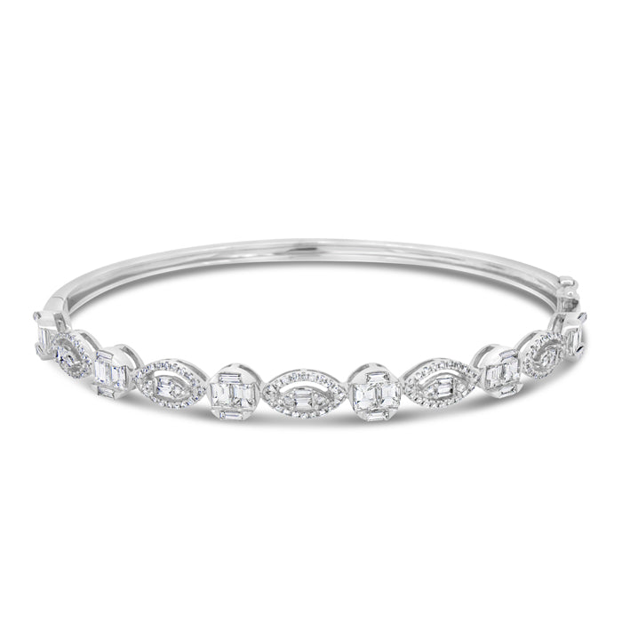 Eye Diamond Station Bangle - Pasha Fine Jewelry