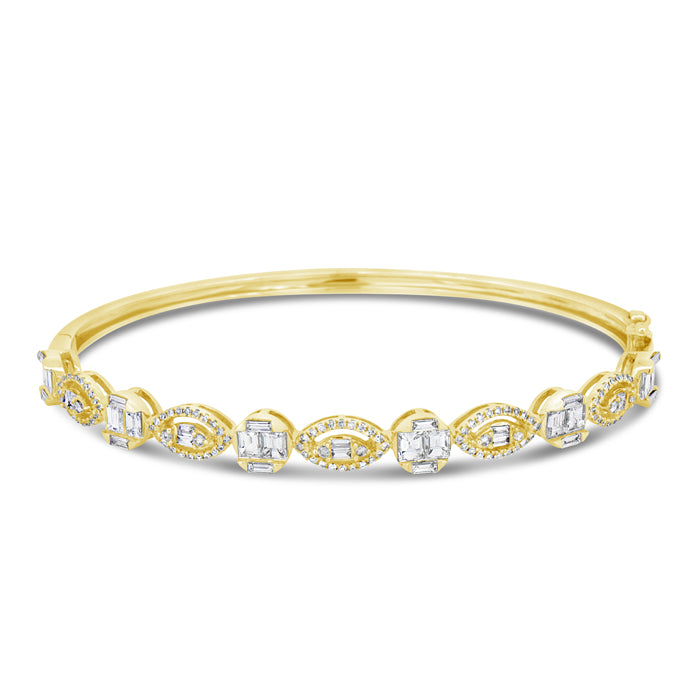 Eye Diamond Station Bangle - Pasha Fine Jewelry