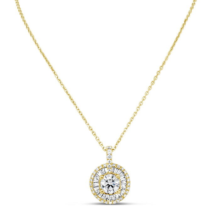 Halo Diamond Pendant - Pasha Fine Jewelry