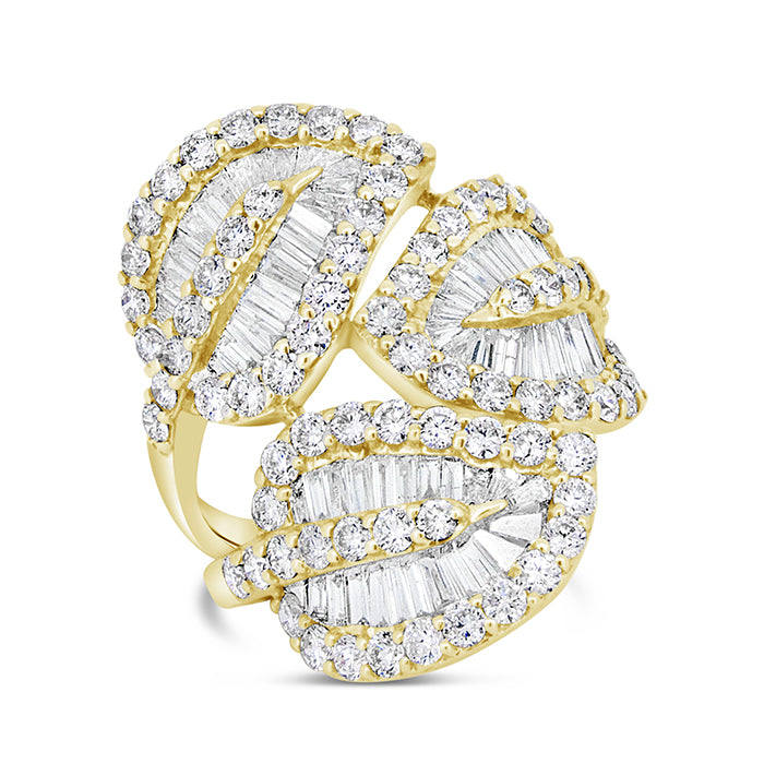 Leaf Diamond Ring - Pasha Fine Jewelry